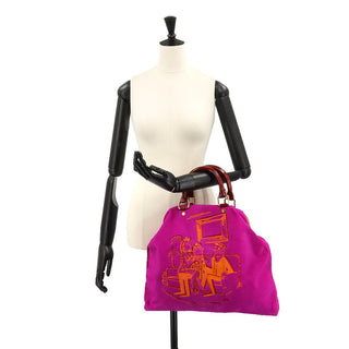 Louis Vuitton Pink Pony Hair Motard Cartoon Firebird Vintage Bag
