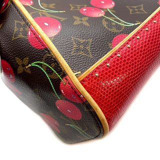 Louis Vuitton Cherry bag Monogram Cerises Lizard Sac Fermoir MM Murakami Exotic