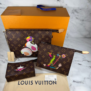 Louis Vuitton Murakami Trio Toiletry Pouch Set