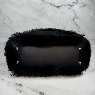 Fendi Mink Leather Fringe Peekaboo Bag