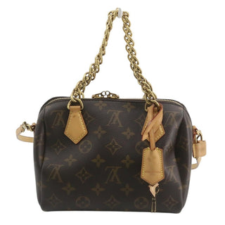 Louis Vuitton Monogram Chain Speedy 20 Bag