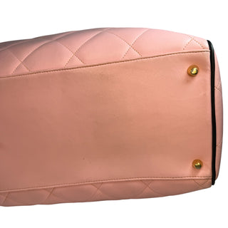 Chanel Vintage Pink Quilted Duffle Bag