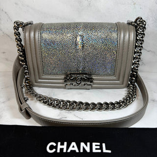 Chanel Iridescent Stingray Small Boy Bag