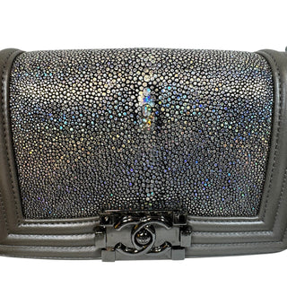 Chanel Iridescent Stingray Small Boy Bag