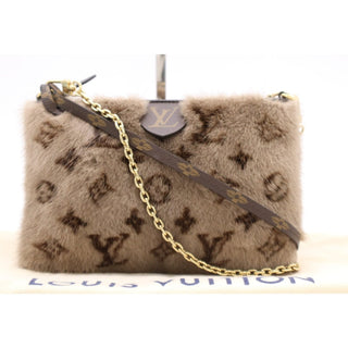 Louis Vuitton Milla Mink Pochette Bag
