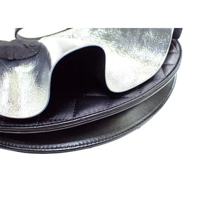 Chanel 20P Metallic Silver Ruffled Clutch Bag