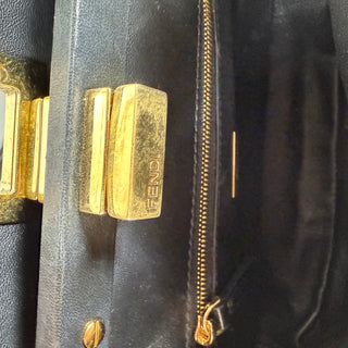 Fendi Mini Shearling Peekaboo Bag Sheepskin Fur Brown/Black FF Zucca Selleria