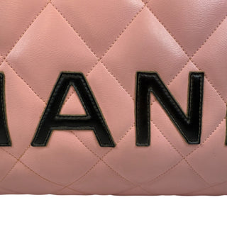 Chanel Vintage Pink Quilted Duffle Bag