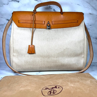 Hermes Herbag MM Bag Natural