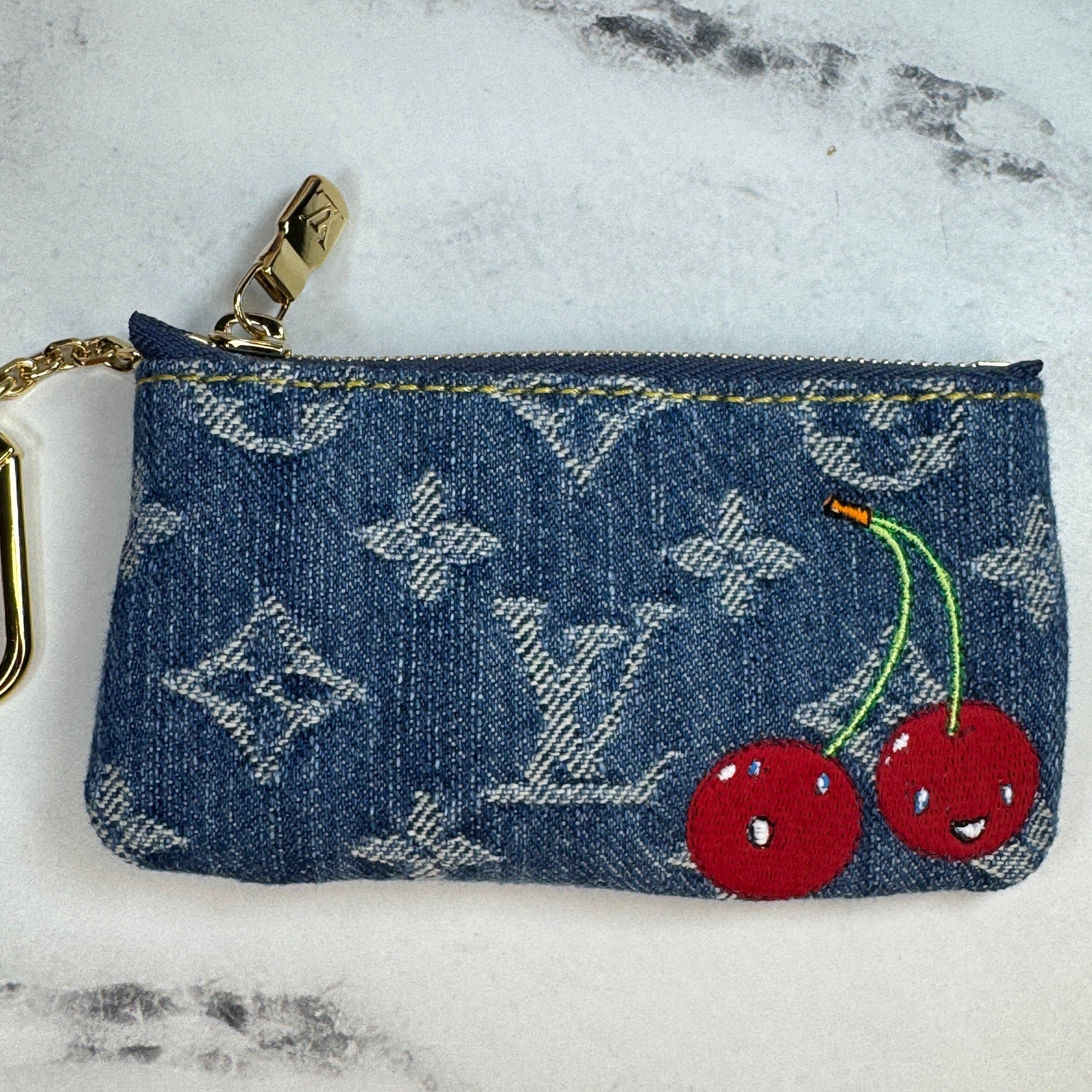 Louis Vuitton LV X TM Denim Cherry Key Pouch – Kueeny.com