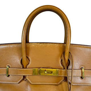 Hermes HAC 32 Birkin Bag Vintage Natural Vache