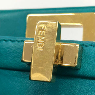 Fendi Teal Mini Peekaboo Bag