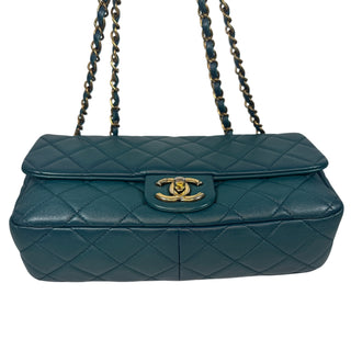 Chanel Quilted Teal Flap Bag