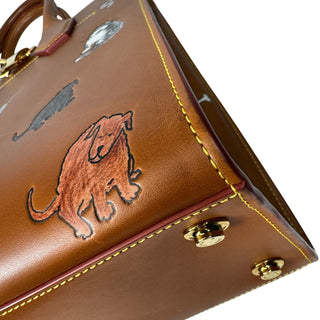Louis Vuitton Catogram City Steamer bag MM cat tote Grace Coddington Rare L V