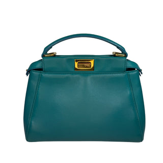 Fendi Teal Mini Peekaboo Bag