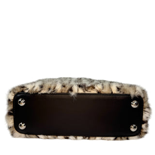 Louis Vuitton Snow Leopard Mink Fur Capucines BB Bag