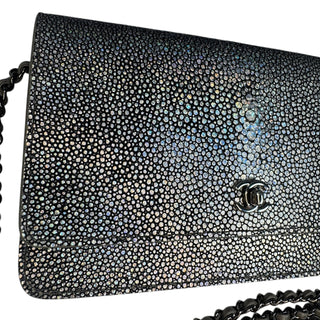 Chanel Iridescent Stingray Wallet on Chain Bag