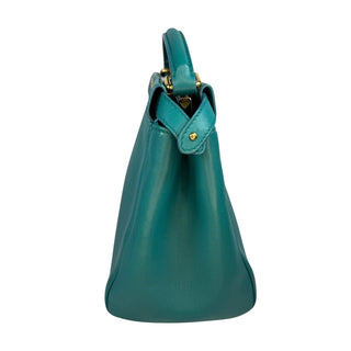 Fendi Teal Mini Peekaboo Bag