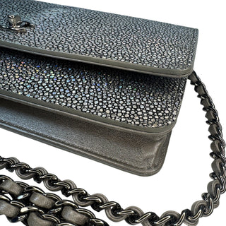 Chanel Iridescent Stingray Wallet on Chain Bag