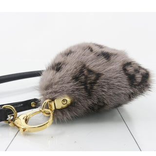 Louis Vuitton Gray Monogram Mink Fur Milla Bag