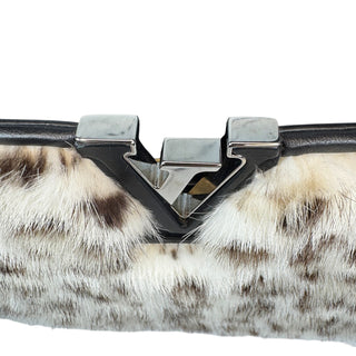 Louis Vuitton Snow Leopard Mink Fur Capucines BB Bag
