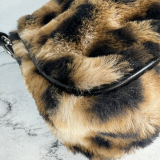 Chrome Hearts Leopard Faux Fur Chicken Nugget Bag