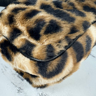 Chrome Hearts Leopard Faux Fur Chicken Nugget Bag