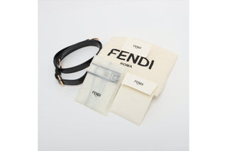 Fendi Peekaboo Striped Shearling Bag