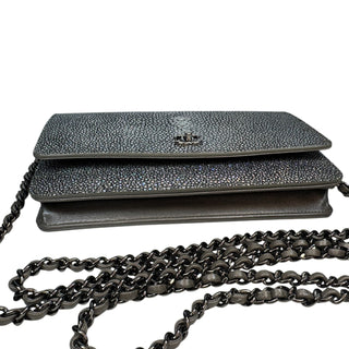 Chanel Iridescent Stingray Wallet on Chain Bag