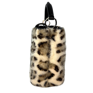 Louis Vuitton Snow Leopard Mink Fur Capucines BB Bag