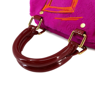 Louis Vuitton Pink Pony Hair Motard Cartoon Firebird Vintage Bag
