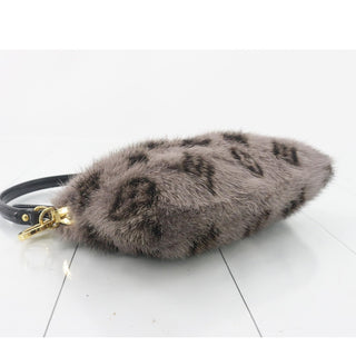 Louis Vuitton Gray Monogram Mink Fur Milla Bag