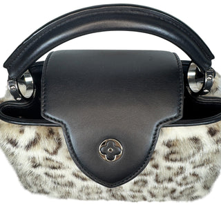 Louis Vuitton Snow Leopard Mink Fur Capucines BB Bag