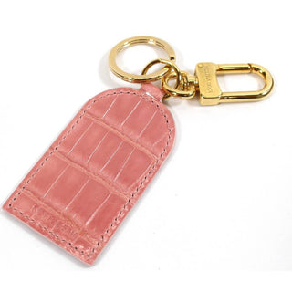 Louis Vuitton Pink Alligator Keychain