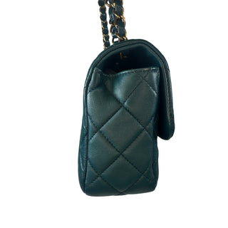 Chanel Quilted Teal Flap Bag