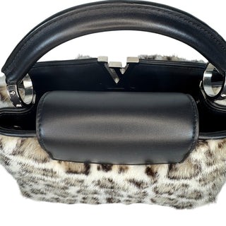 Louis Vuitton Snow Leopard Mink Fur Capucines BB Bag