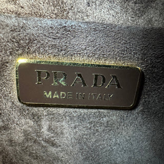 Prada Velvet Lion Bag Yellow Gold Shoulder/Crossbody Metal Rare Knocker Purse
