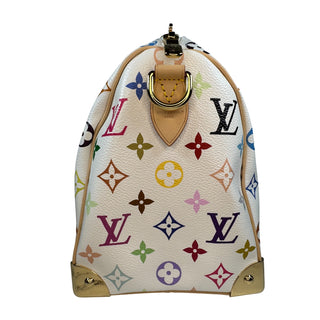 louis vuitton backpack rainbow Louis Vuitton X Takashi Murakami Speedy Soft Bandouliere 25