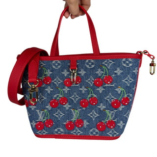 Louis Vuitton Denim Cherry Neverfull Inside Out BB