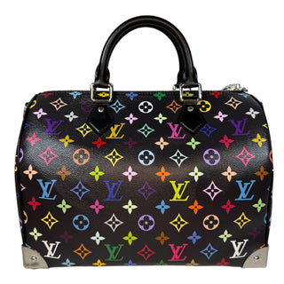 Louis Vuitton Murakami Multicolor Monogram Speedy Noir bag 30