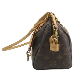 Louis Vuitton Monogram Chain Speedy 20 Bag