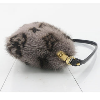 Louis Vuitton Gray Monogram Mink Fur Milla Bag