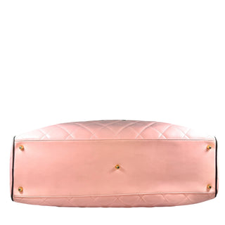 Chanel Vintage Pink Quilted Duffle Bag