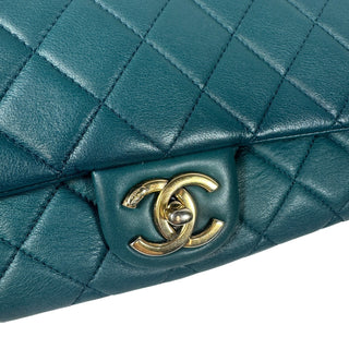 Chanel Quilted Teal Flap Bag