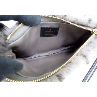 Louis Vuitton Gray Monogram Mink Fur Milla Bag