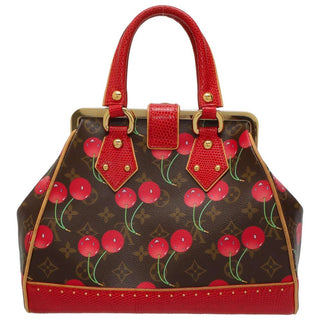 Louis Vuitton Cherry bag Monogram Cerises Lizard Sac Fermoir MM Murakami Exotic