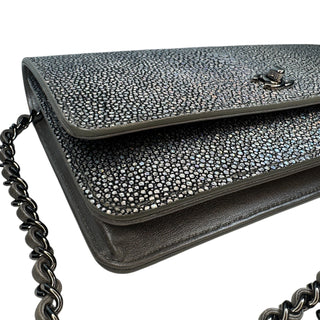 Chanel Iridescent Stingray Wallet on Chain Bag