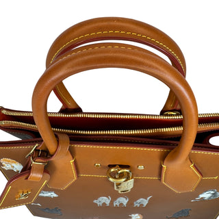 Louis Vuitton Catogram City Steamer bag MM cat tote Grace Coddington Rare L V