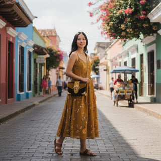 Prada Velvet Lion Bag Yellow Gold Shoulder/Crossbody Metal Rare Knocker Purse