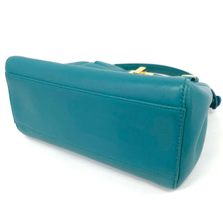 Fendi Teal Mini Peekaboo Bag